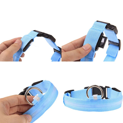 Blinking Waterproof LED Adjustable Dog Collar