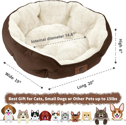 Extra Soft & Machine Washable Small Bed for Cats And Dogs.